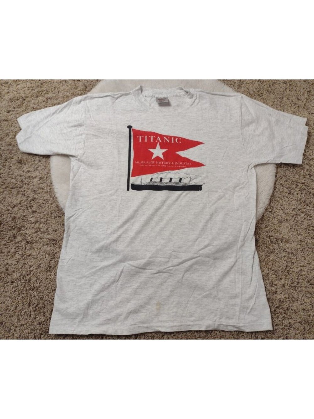Titanic Museum of History & Industry Seattle WA 1991 Womens VTG Shirt Top XL 1X